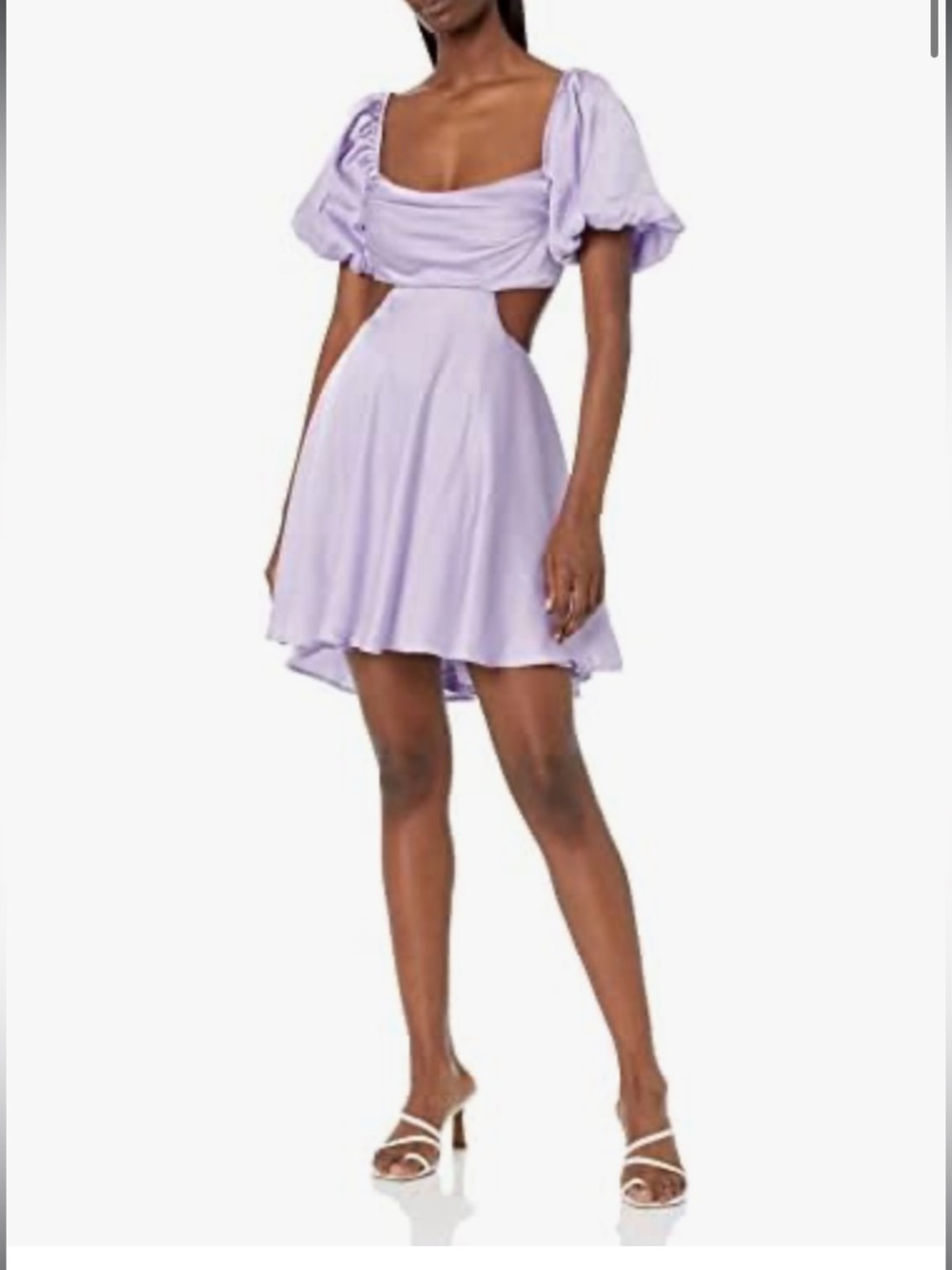 ASTR The Label Lavender Clarita mini dress backless wedding guest cocktail M